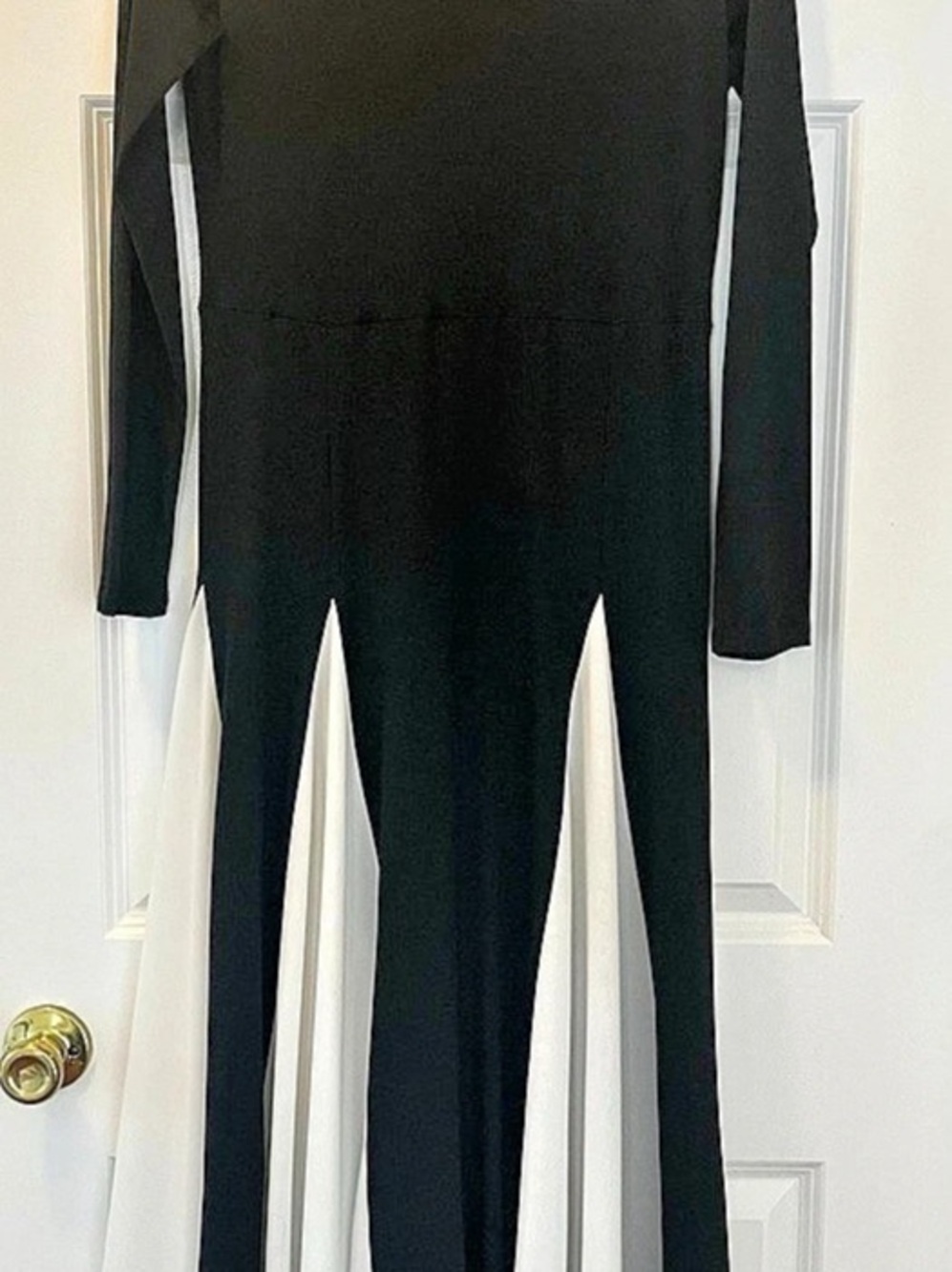 Black Long Sleeve stretch maxi dress Like New